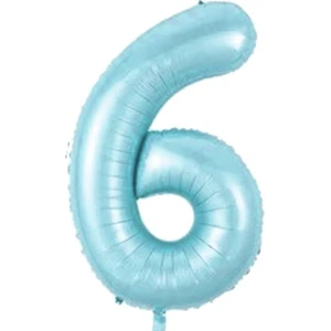 Partipan 6 Rakam Folyo Balon Mavi 76 cm
