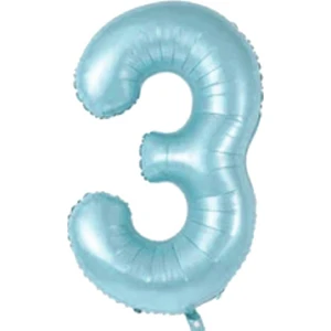 Partipan 3 Rakam Folyo Balon Mavi 76 cm