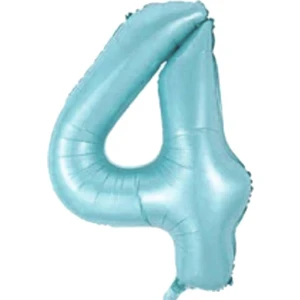 Partipan 4 Rakam Folyo Balon Mavi 76 cm