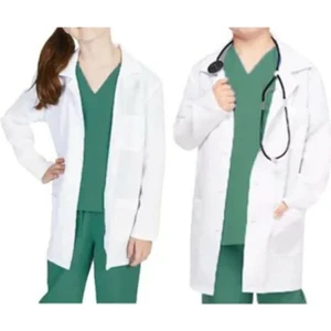 Kostüm ve Aksesuar Beyaz Kız-Erkek Çocuk Doktor, Laboratuvar Önlüğü