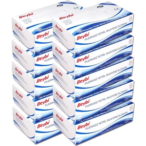 Nitril Eldiven Pudrasız (10 Paket)