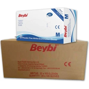 Nitril Eldiven Pudrasız 1 Koli (20 Paket)