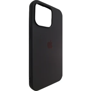 Pirok Store Apple iPhone 13 Pro 6.1 Uyumlu Lansman Içi Kadife Silikon Kılıf Siyah