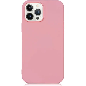Case World Caseworld Apple iPhone 13 Pro Max Kapak Içi Kadife Lansman Lux Silikon Kılıf - Pembe