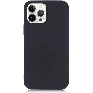 Case World Caseworld Apple Apple iPhone  13 Pro Max Kapak Içi Kadife Lansman Lux Silikon Kılıf - Siyah