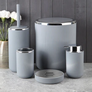 Lisbone Banyo Seti Silver- Gri