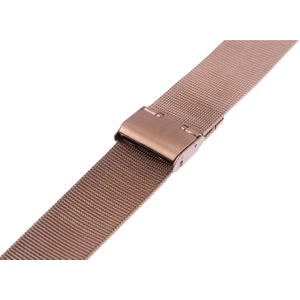 Oso Kordon Paslanmaz Çelik Milano Ince Hasır Kordon - Kahverengi - 20MM