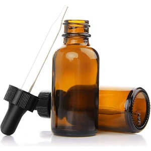 Cam Damlalıklı Amber Şişe 30 ml x 2 Adet