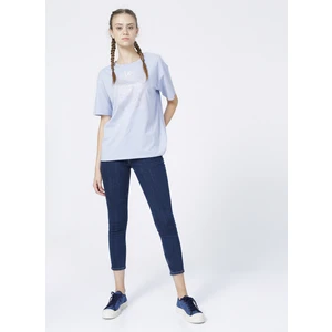 Kadın Koyu Mavi Scarlett Skinny Fit Denim Esnek Jean Kot Pantolon