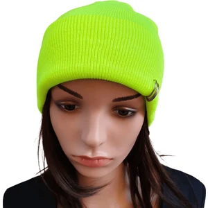 Neon Sarı Pıercıngli Bere