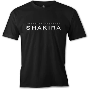 Llord T-Shirt T-Shirt Shakira - Whenever Siyah Erkek T-Shirt