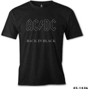 T-Shirt Ac Dc - Back In Black 1 Siyah Erkek Tshirt