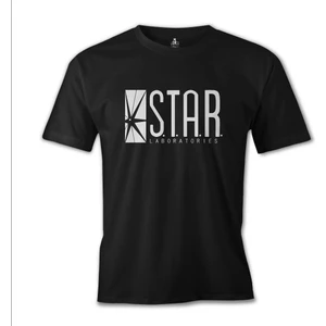 T-Shirt Flash - S.t.a.r. Laboratories Siyah Erkek Tshirt