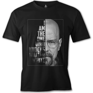 T-Shirt Breaking Bad - Who Knocks Walter White Siyah Erkek Tshirt