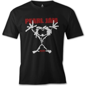T-Shirt Pearl Jam - Alive Siyah Erkek Tshirt