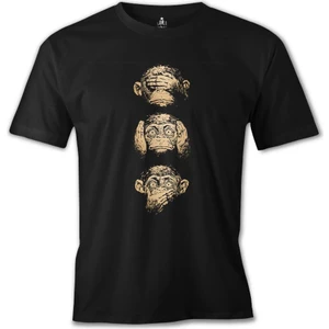 T-Shirt Three Monkeys Siyah Erkek Tshirt