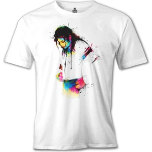 T-Shirt Michael Jackson Beyaz Erkek Tshirt