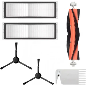 iBrush Dreame L10 Pro Uyumlu Siyah Yan Fırçalı 6 Parça Set