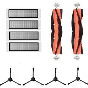 iBrush Dreame L10 Pro Uyumlu Siyah Yan Fırçalı 10 Parça Set