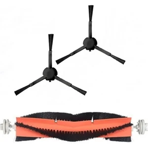 iBrush 1c Vacuum Mop Uyumlu 2li Siyah Yan Fırça ve 1li Ana Fırça