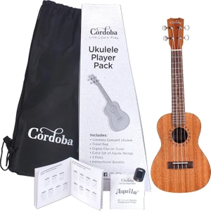 Concert Ukulele Player Pack (Natural)