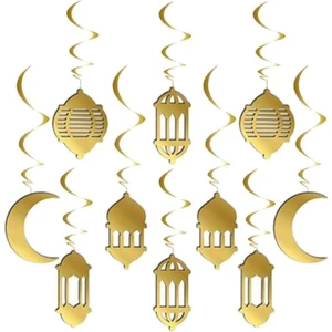 Partipan 3D Ramazan  Asmalı Tavan Süsü Gold