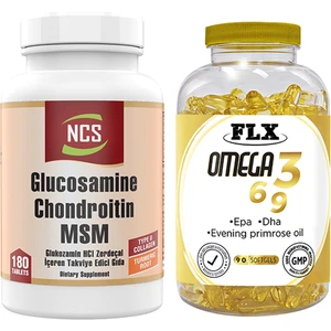 Glucosamine Msm Type Ll Collagen 180 Tablet  Flx Omega 3-6-9 90 Tablet