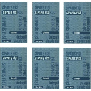 Sipariş Fişi Otokopili A5 Gürmat Otokopili Sipariş Fişi 14 x 20 cm 6'lı