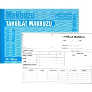 Tahsilat Makbuzu Otokopili 2-50 Gürmat Tahsilat Makbuzu Kendinden Karbonlu 50 Sayfa Tekli