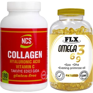 Collagen C Vitamini 180 Tablet & Flx Omega 3-6-9 90 Tablet