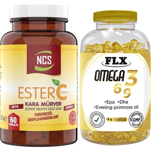 Ester C Vitamini 60 Tablet & Flx Omega 3-6-9 90 Tablet