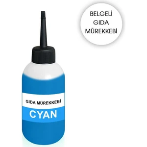 Canon/hp Uyumlu 100 Ml. Muadil Mavi Gıda Mürekkep