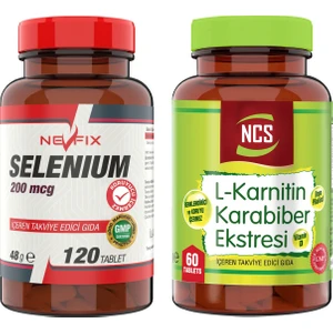 Selenium 200 Mcg 120 Tablet +  L-Karnitine 60 Tablet