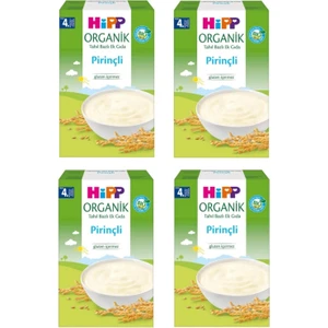 Organik Pirinçli Tahıl Bazlı 4+ Ay Kaşık Maması 200 gr 4 Adet