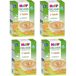 Organik 5 Tahıllı 6+ Ay Kaşık Maması 200 gr 4 Adet