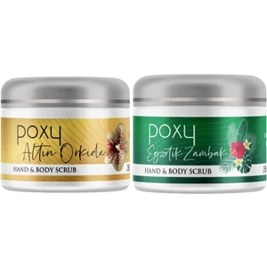 Altın Orkide Scrub (Kıl Dönmesi ve Batık) 250 ml & Egzotik Zambak Scrub (Ölü Deri Yenileyici) 250 ml