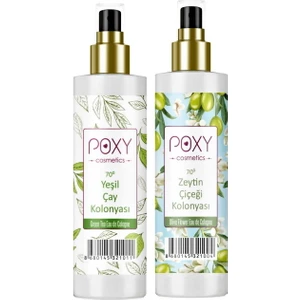 Yeşil Çay Kolonyası 70° 100 ml & Zeytin Çiçeği Kolonyası 70° 100 ml