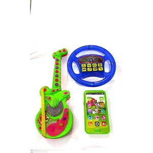 Berat Toys Üçü Birarada Türçe Müzikli Gitar Dokunmtk Türkçe Müzikli Telefon Türkce Sesli Direksiyon