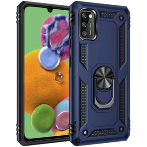 Samsung Galaxy A41 Yüzüklü Standlı Vega Kılıf + Nano Ekran Koruyucu