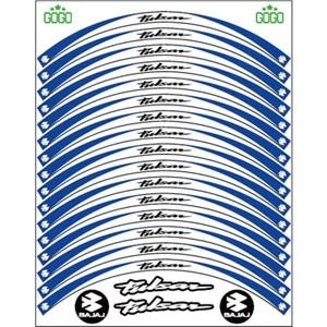 Pulsar Mavi Beyaz Pulsar Reflektörlü Jant Şeridi