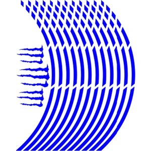 SEVEN KARDEŞLER Sevenkardeşler Reflektör Mavi Kesik Jant Şeridi (KSKŞRT002)