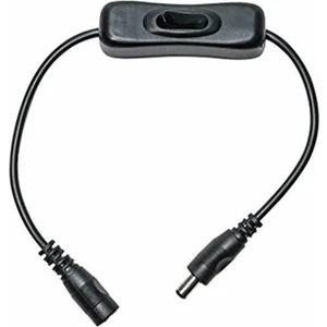 Anahtarlı Dc Adaptör Uzatma Kablosu -Siyah