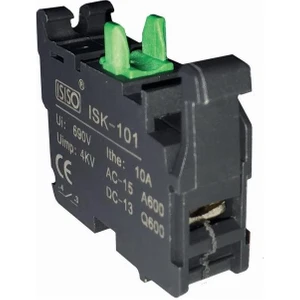 ISK-101 Na Kontak Blokları Yeşil No Normalde Açık