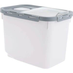 10KG Pirinç Saklama Konteyner Tahıl Kuru Gıda Pirinç Saklama Konteyner Beyaz (Yurt Dışından)