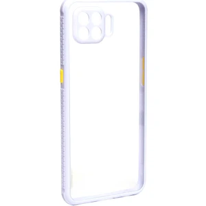 Oppo Reno 4 Lite Kılıf Kenar Renkli Sararmaz Şeffaf Kapak