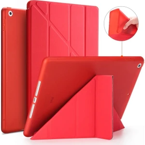 iPad 2 3 4 Kılıf Trifolding Arkası Silikon Smart A1395 A1396 A1397 A1416 A1430 A1403 A1458 A1459-460