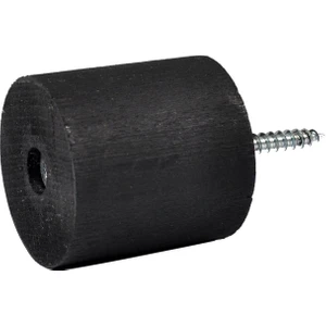 Masa Sandalye Mobilya Ünite Kanepe Sehpa Koltuk Takoz Ayak Yükseltici 6'lı Set Boy 4 cm Çap 4 cm Siyah