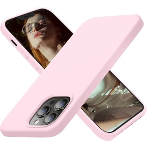Case 4U Apple Apple iPhone 13 Pro Kılıf Klasik Mat Renkli Yumuşak Premier Silikon Rose Gold