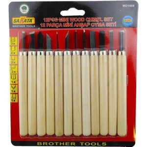 Wd 1008 Ahşap Oyma Seti 12 Parça