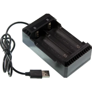 Li-Ion USB 18650/22650/26650 3.7V Pil Şarj Aleti 2'li
